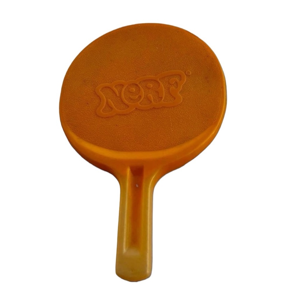 Vintage 1982 Nerf  Game Replacement Orange Ping Pong Paddle
